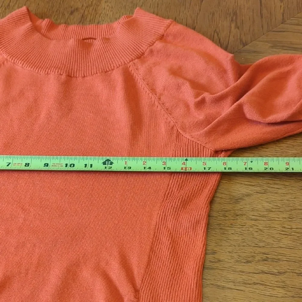 Maternity Orange Sweater Knit Top